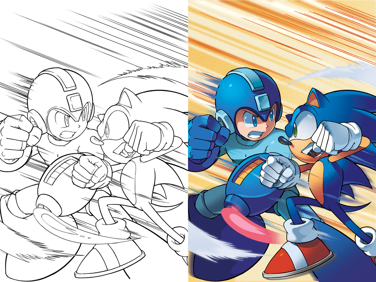 It's the Sonic/Mega Man crossover we've all been waiting for! 