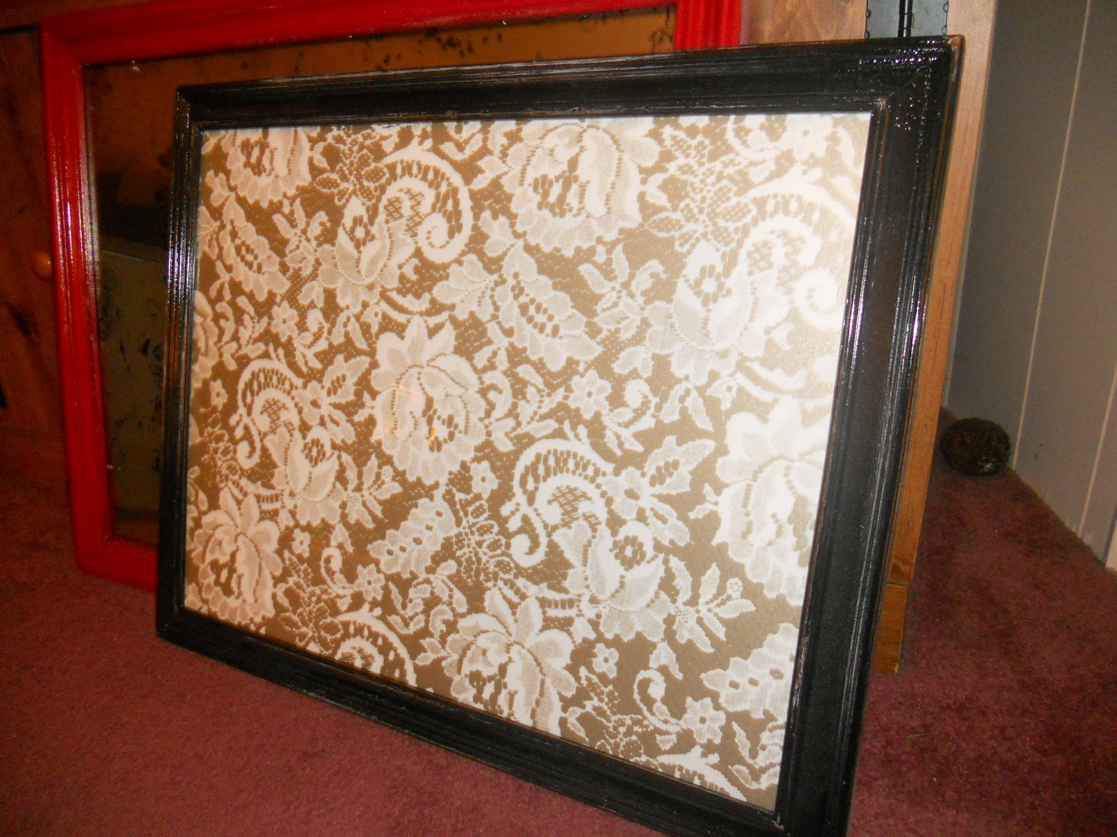 Sister See Sister Do Picture Frame Dry Erase Board with Lace