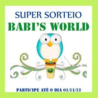 Sorteio da Babi's World.