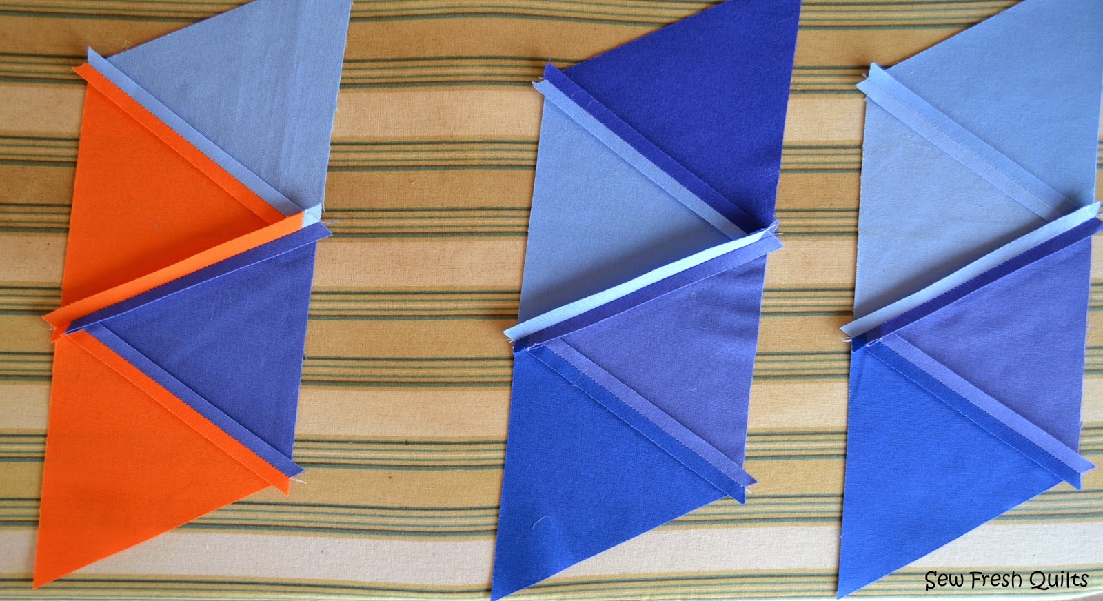 Sew Fresh Quilts Equilateral Triangle Quilt Tutorial Part 2