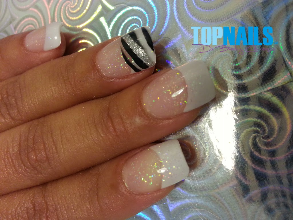 gallery of uas acrlicas francesas con glitter y decorado with uas postizas francesas - Uas Francesas Decoradas gallery of uas acrlicas francesas con glitter y decorado with uas postizas francesas - Uas Francesas Decoradas