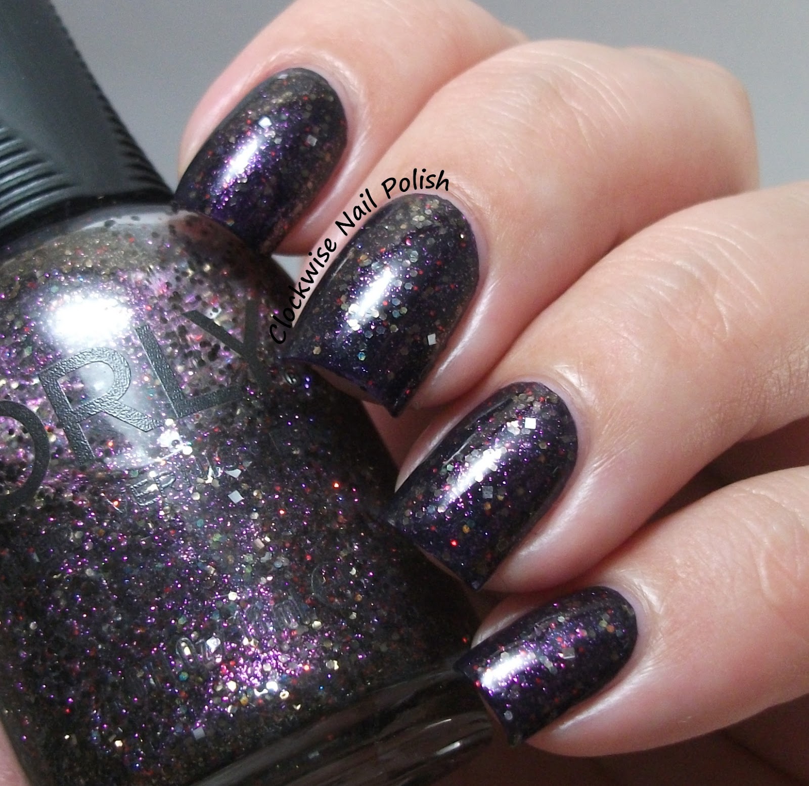 The Clockwise Nail Polish Orly Digital Glitter Review