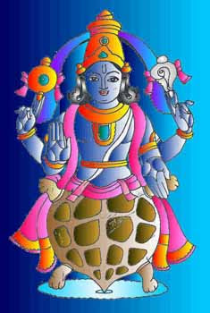 Picture of Kurma Avatar of Lord Vishnu