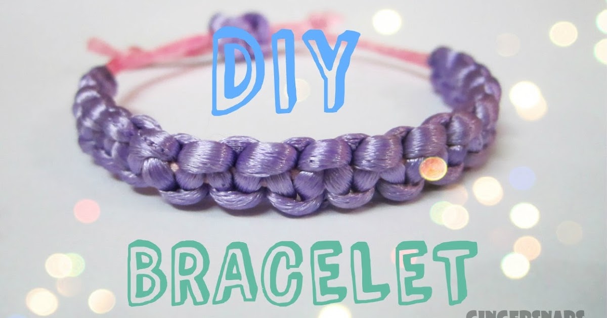 DIY Square Knot Bracelets for Friendship Day GingerSnaps