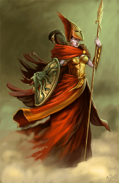 Goddess Athena Image, Artwork and Illustration Goddess Athena Image, Artwork and Illustration