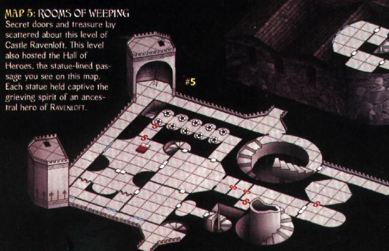 Map: Then we get a map of Castle Ravenloft. 