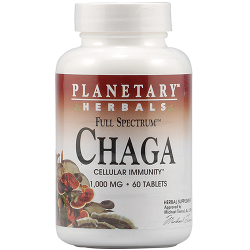 Planetary Herbals, Full Spectrum Chaga, 1,000 mg, 60 Tablets