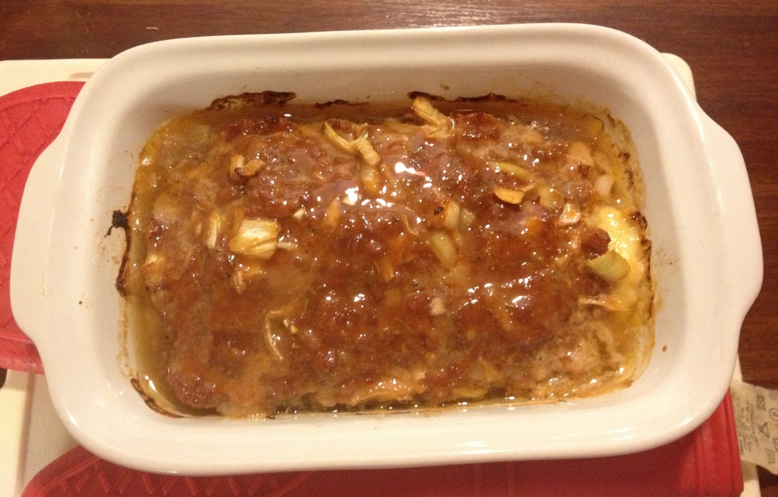 Free From G. Sriracha and Honey Glazed Meatloaf