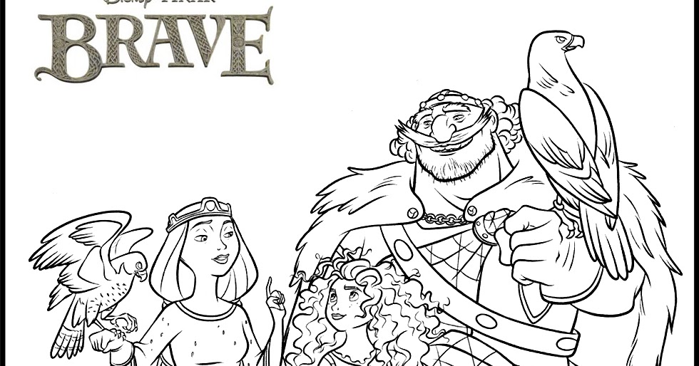 Disney Princess Merida Coloring Pages | Team colors