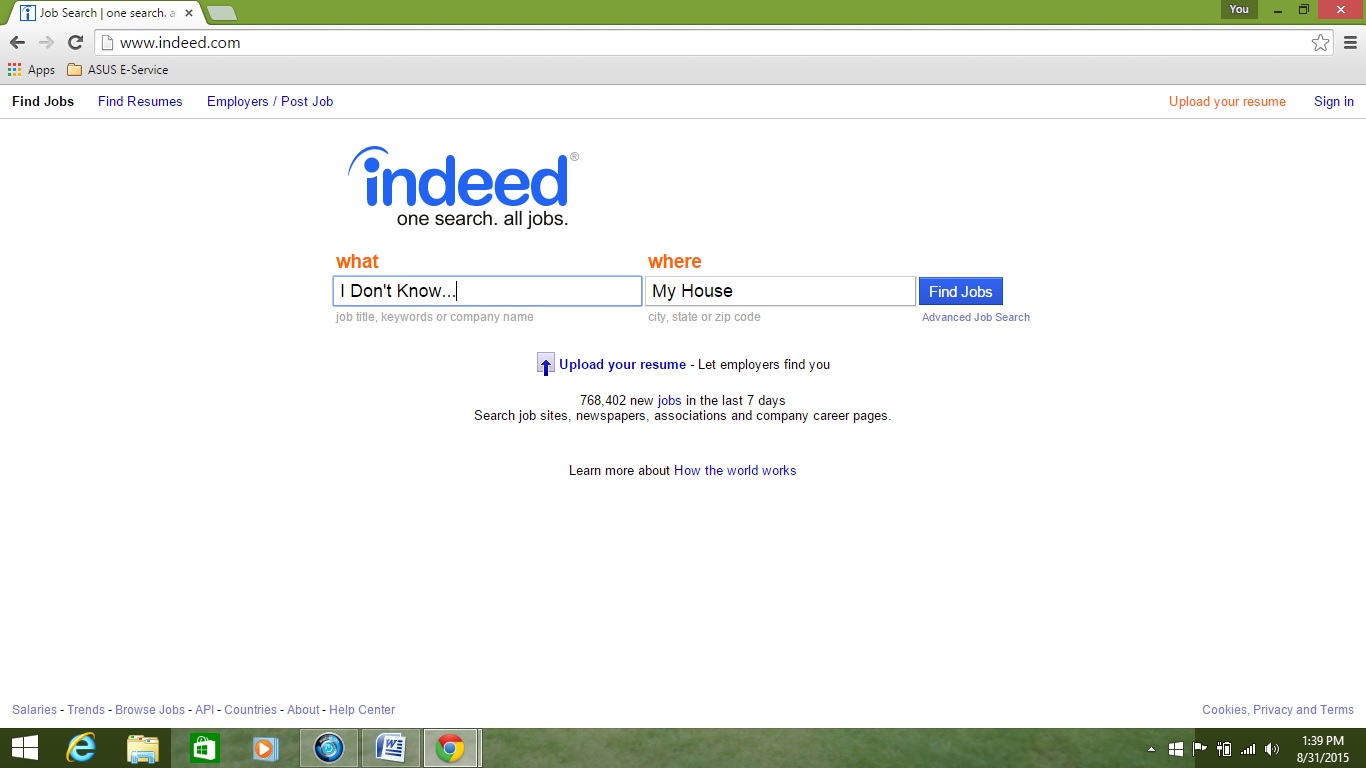 cannot find a job