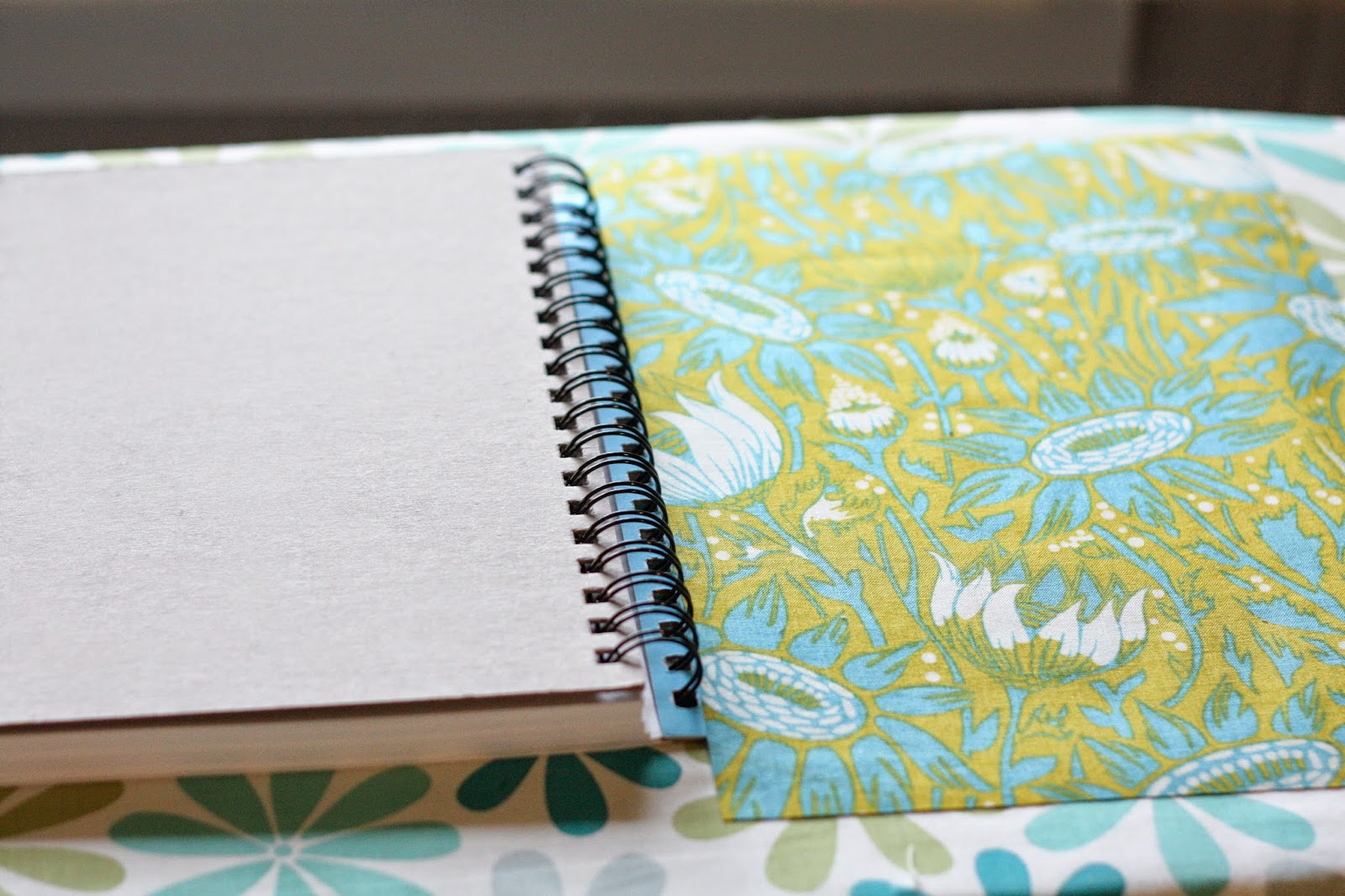Greener Grass Handmade Blog DIY Fabric Covered Notebooks