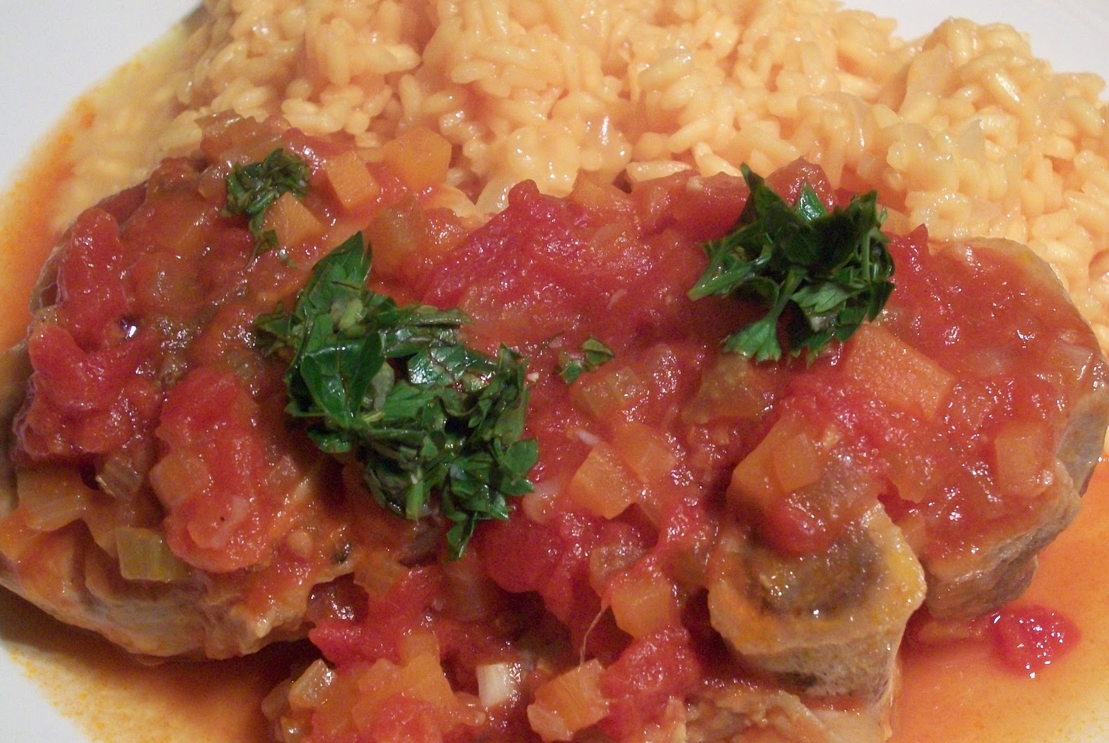 Passione Per Cucina Osso Bucco with Risotto alla Milanese