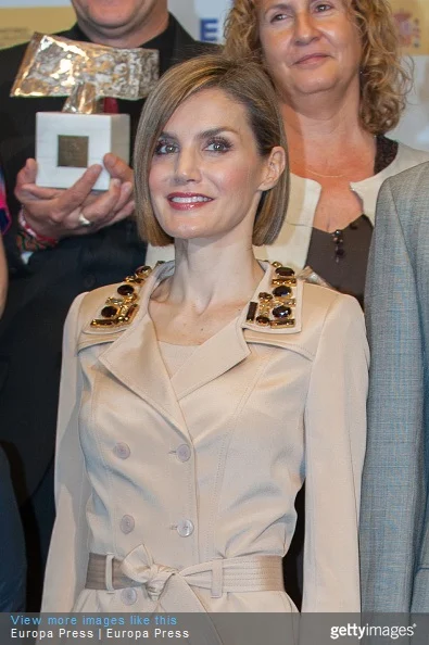 Queen Letizia of Spain attends 'Rey de Espana' and 'Don Quijote' Journalism Awards 2015 on May 7, 2015 in Madrid, Spain.