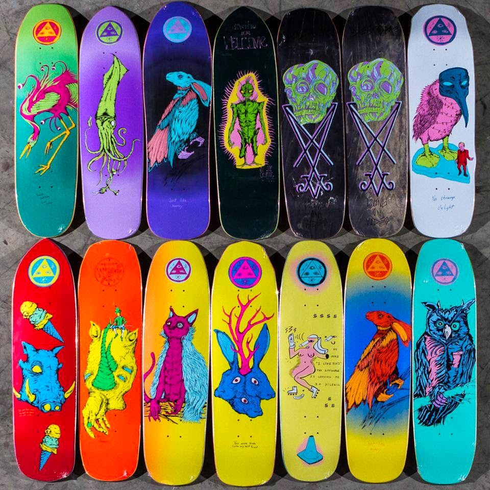 SKATE FOR LIVE Skateboards in all kinds of shapes, sizes, and