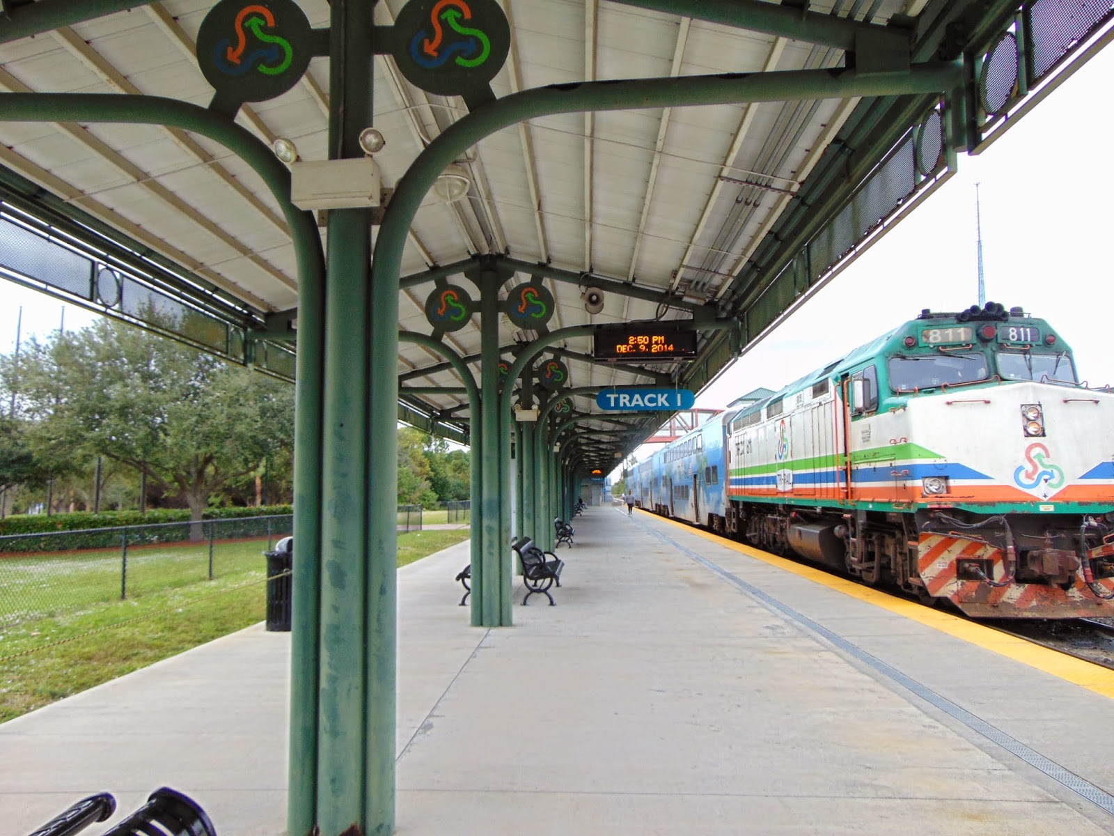 Riding The Rail TriRail has better platforms than SunRail