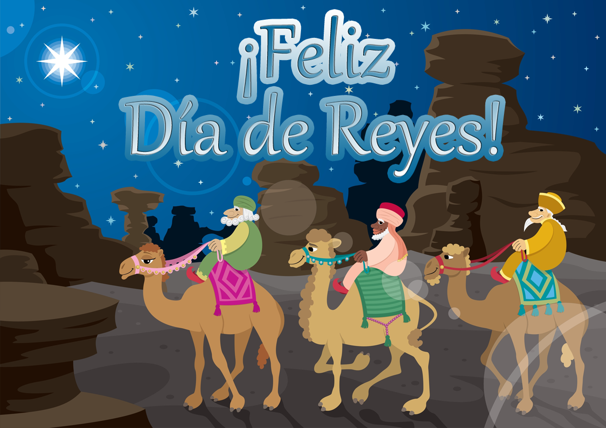 Pin on tarjetas navidad Feliz dia de Reyes | Three wise men, Dia de reyes, Celebration quotes