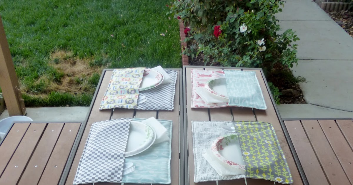 Fabric Mutt Patio Place Mat Tutorial