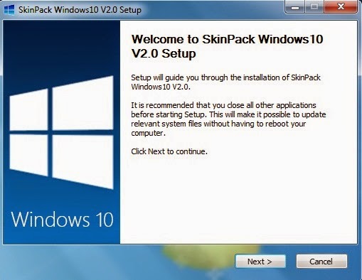 Installer Windows 10 Transformation Pack 1.0 Xp