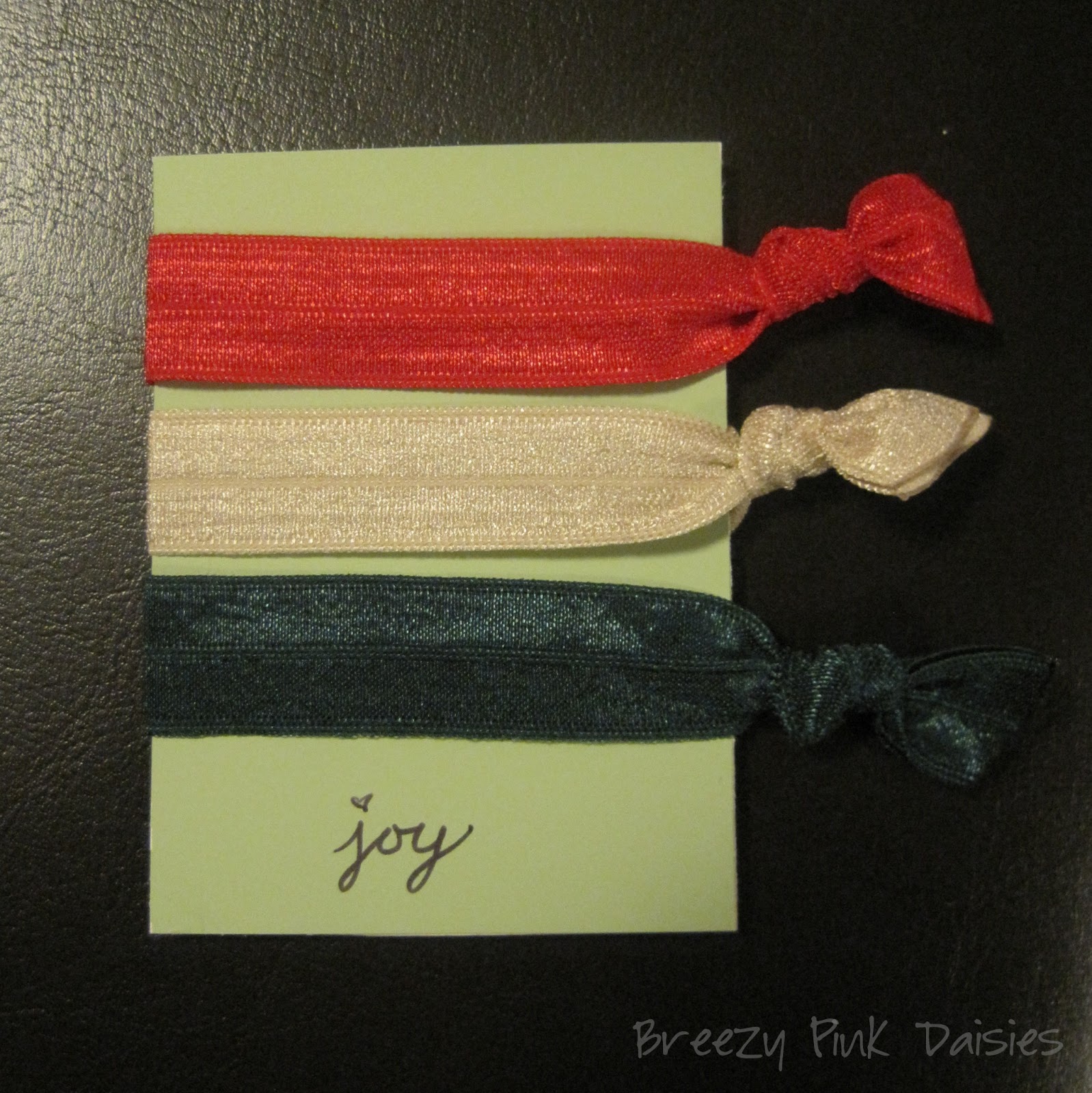 Breezy Pink Daisies DIY {No Crease} FOE Hair Ties