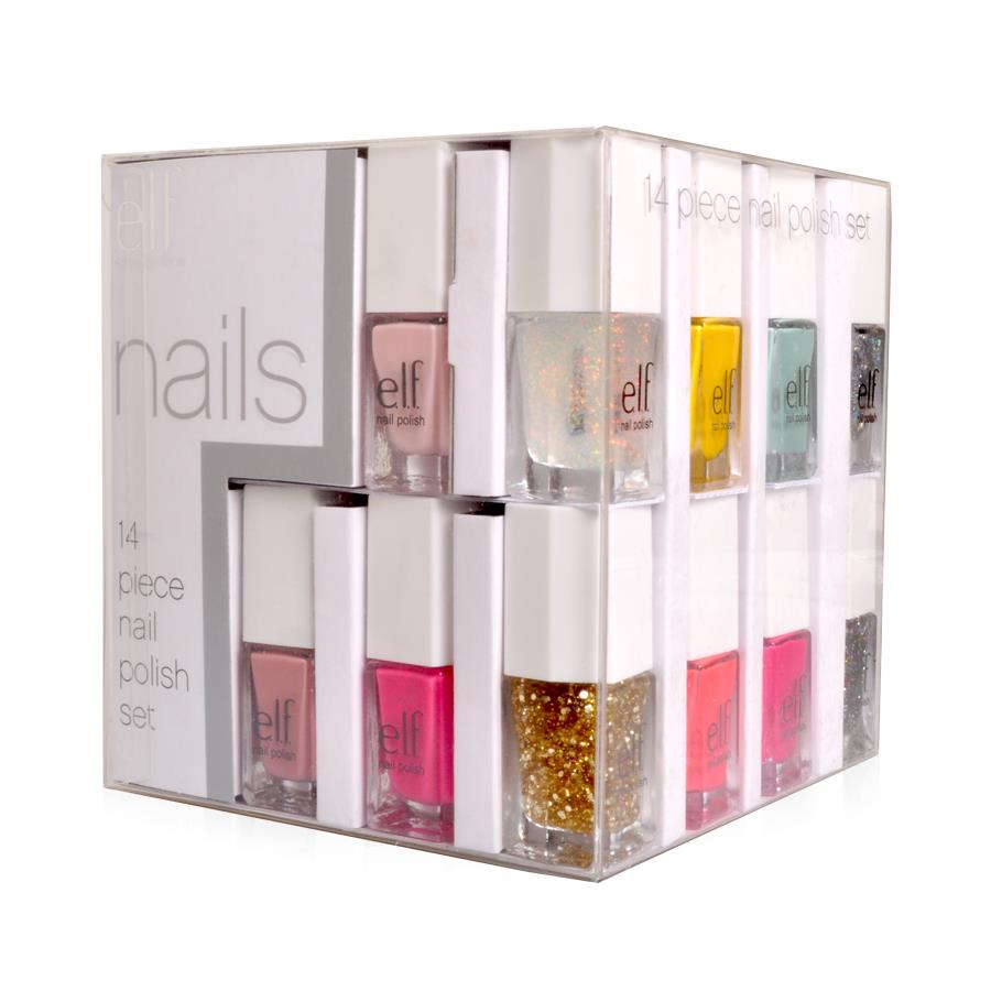 The Manicured Amateur E.L.F Essential Spring 14 Piece Nail Cube