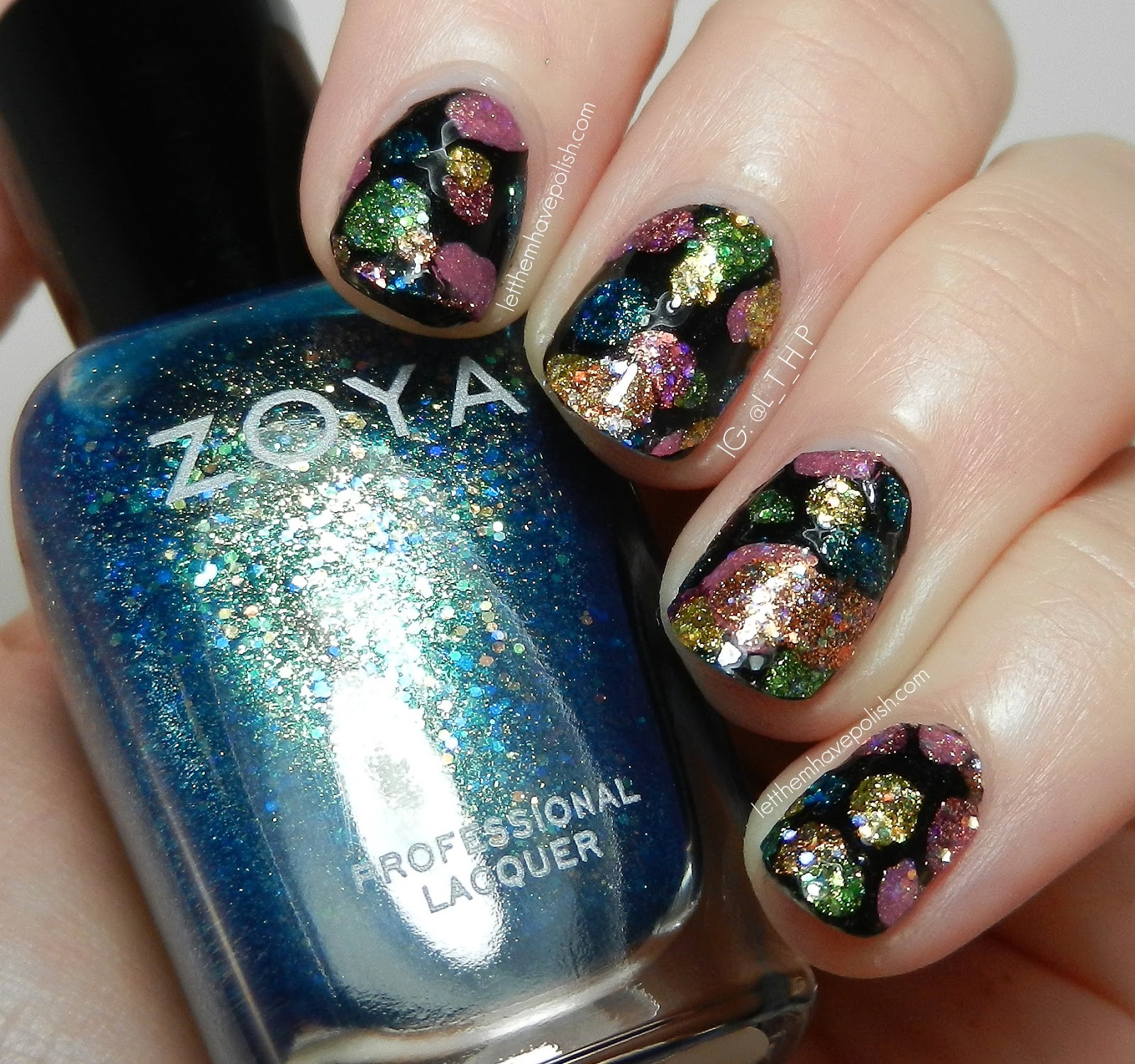 Let them have Polish! Zoya Bubbly Bubbles Nail Art