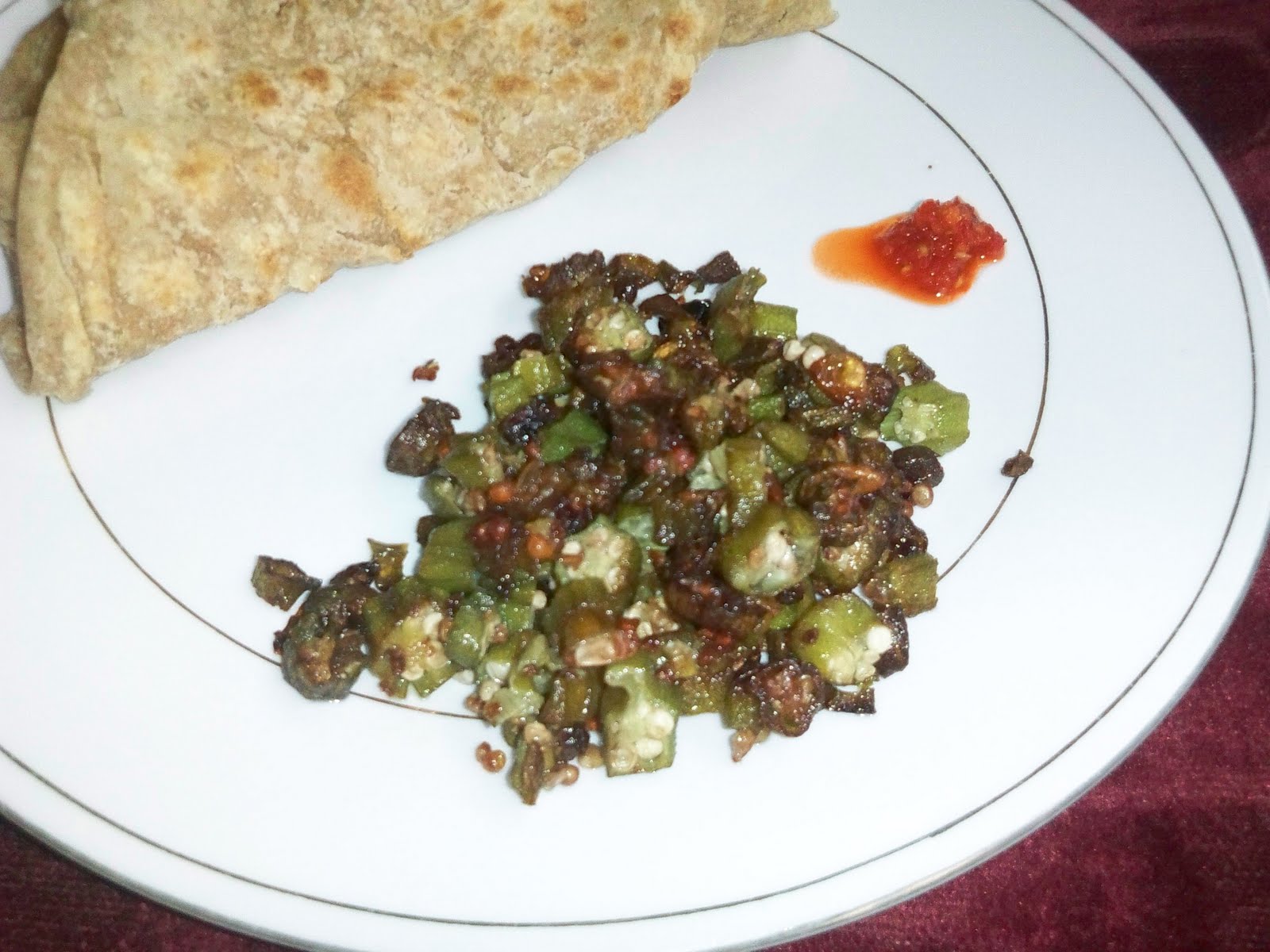 Nanda Sahadeo's Fry Ochros/Stir Fried Okras