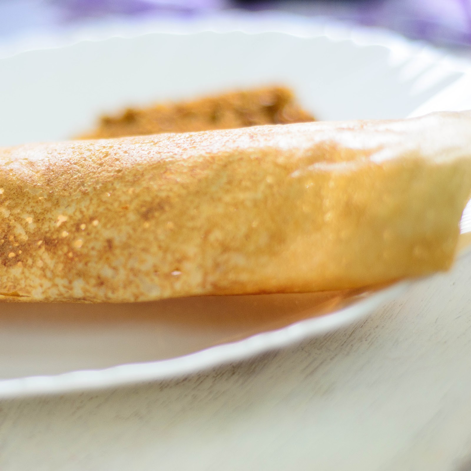 Vegetarian Tastebuds Barley Dosa And Flax seed Garlic Chutney ( Thin