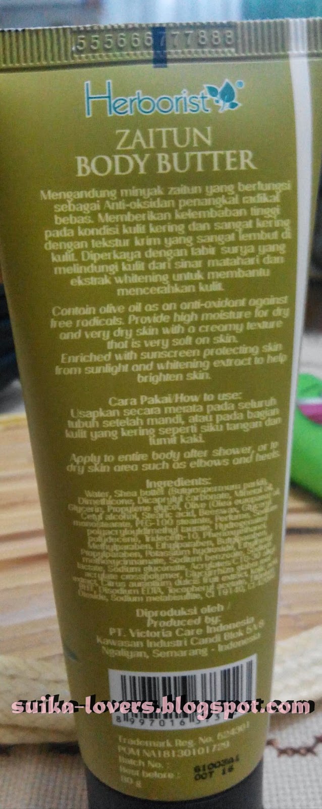 Review Herborist Body Butter Zaitun