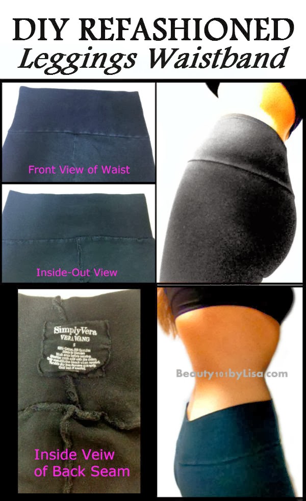 BEAUTY101BYLISA DIY REFASHIONED Seamless Leggings Waistband