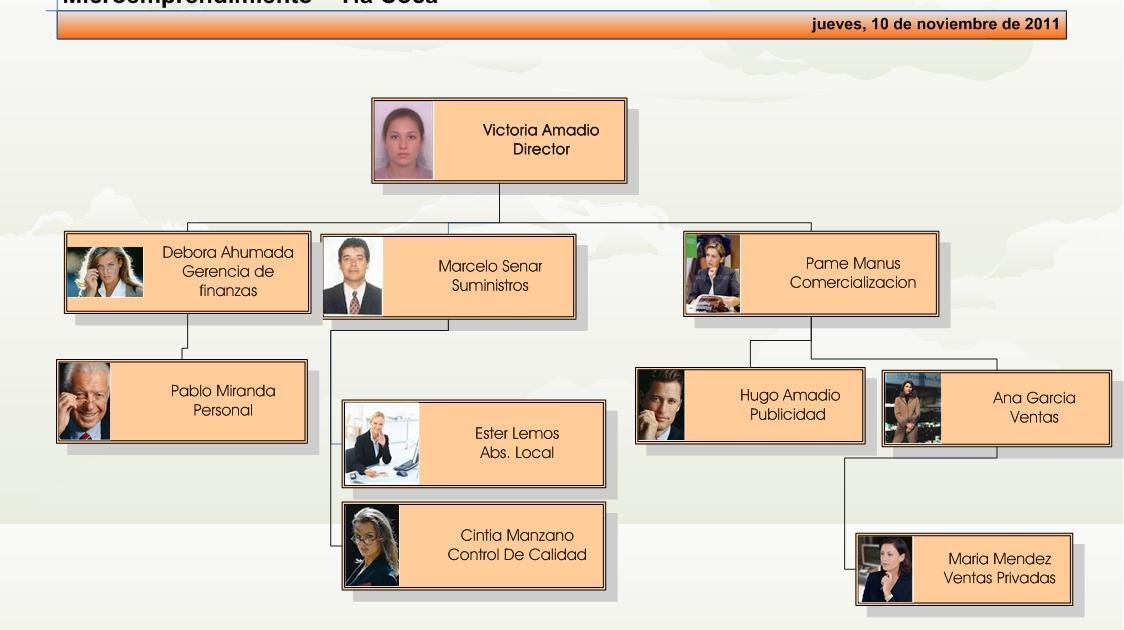 TIA COCA ORGANIGRAMA DE MI EMPRESA