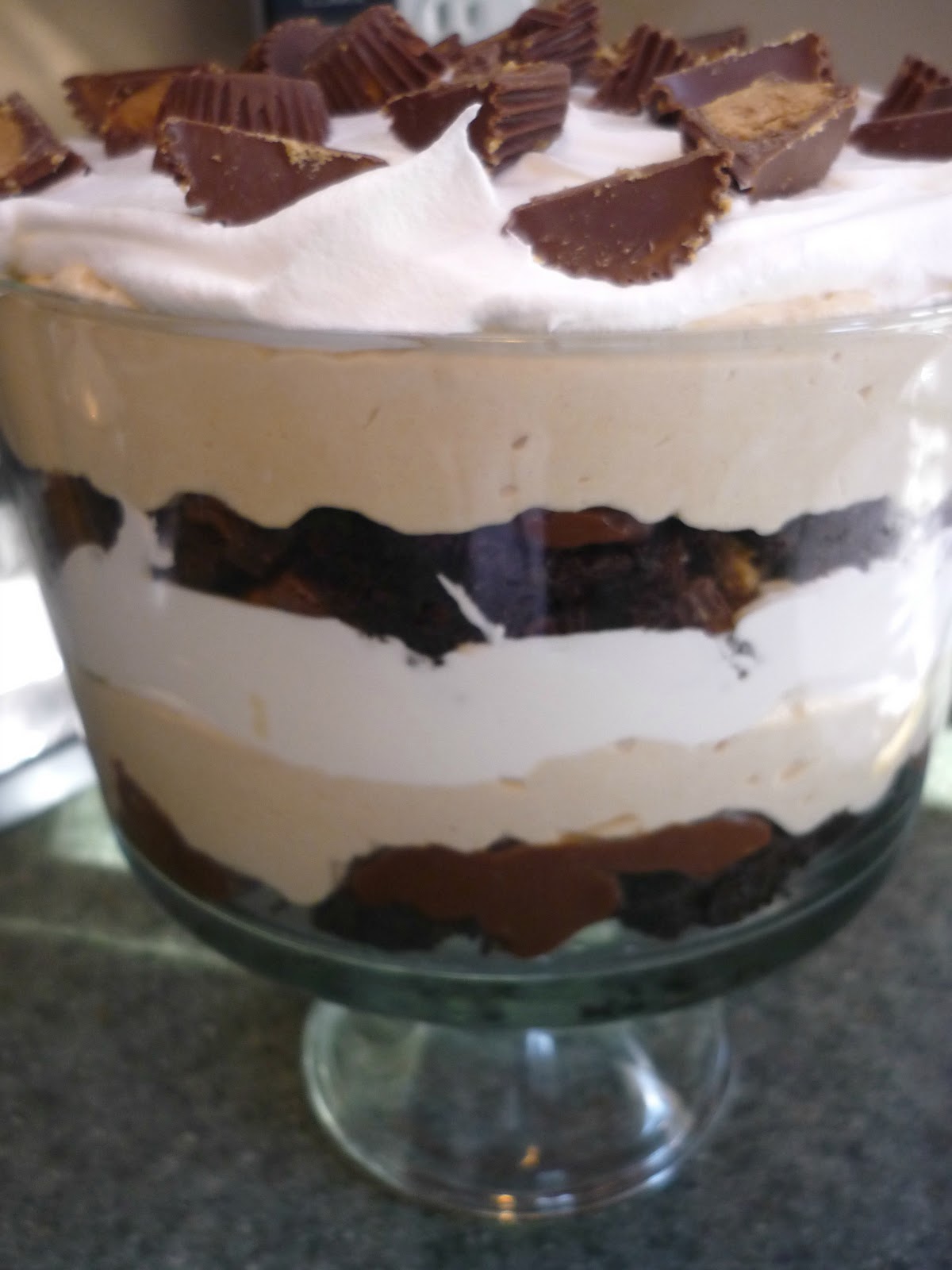 My Kitchen, My Love Peanut Butter Brownie Trifle