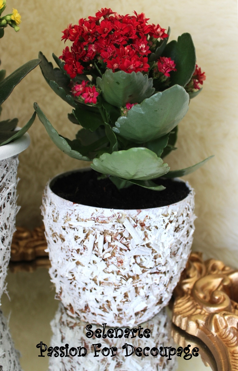 Selenarte Passion For Decoupage Summer DIY Plastic Pot Tutorial