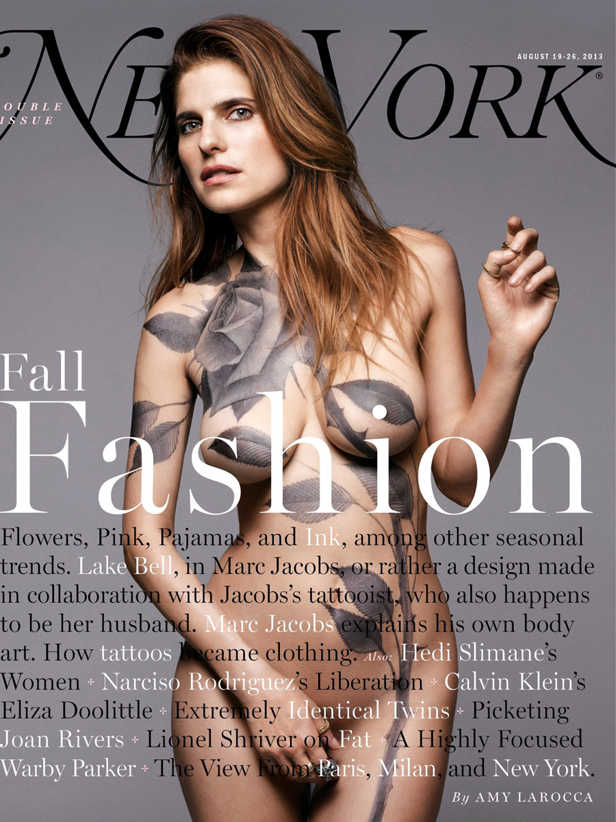 Lake Bell Nekkid Covered with Tattoos
