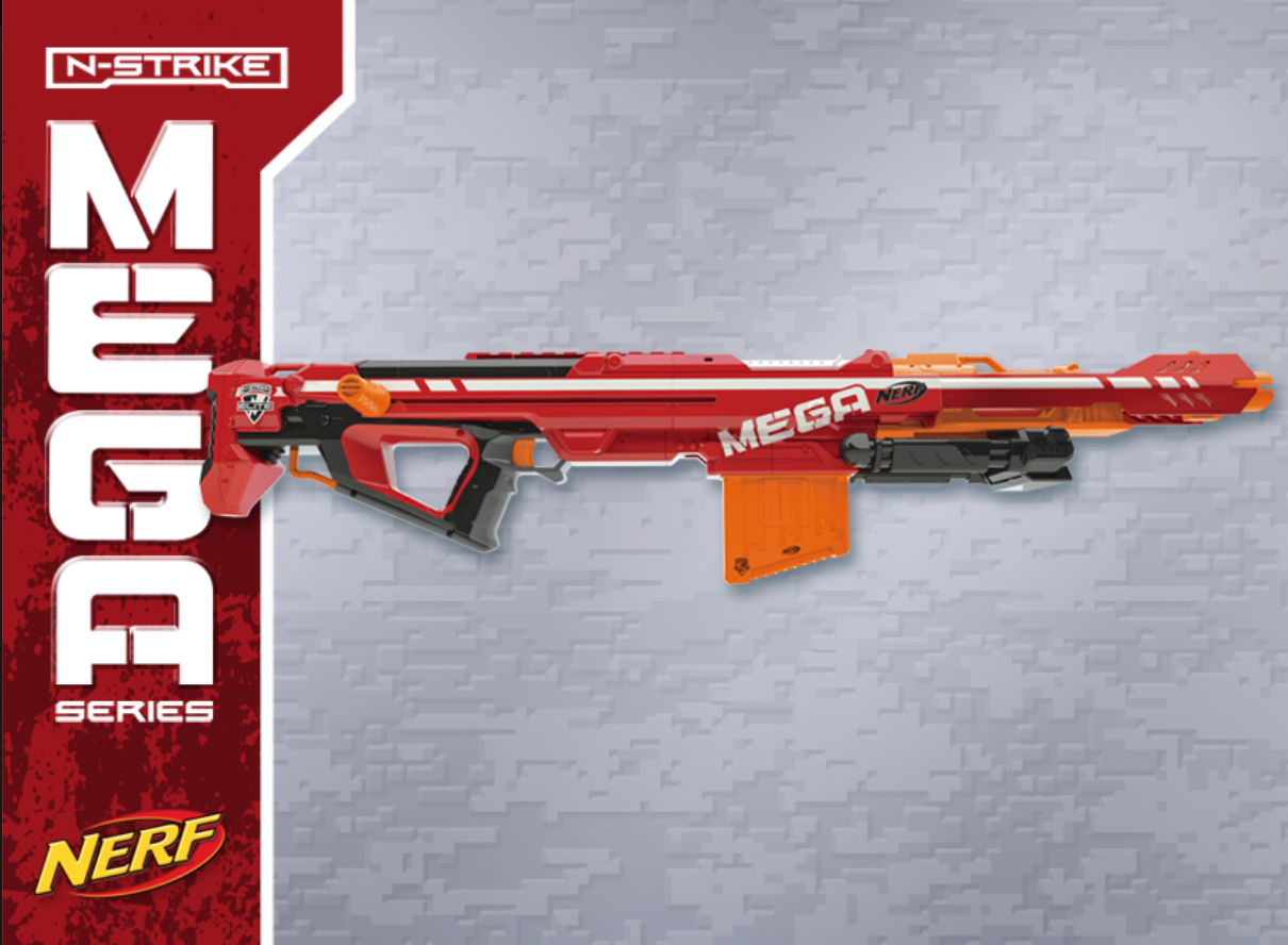 NERF N-STRIKE ELITE Mega Centurion Sniper Rifle Blaster 100ft