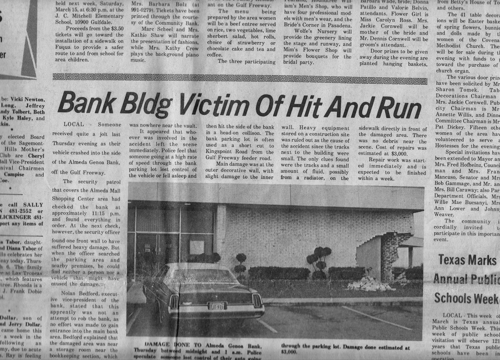 South Belt Houston Digital History Archive 2/27/75 Almeda Genoa Bank