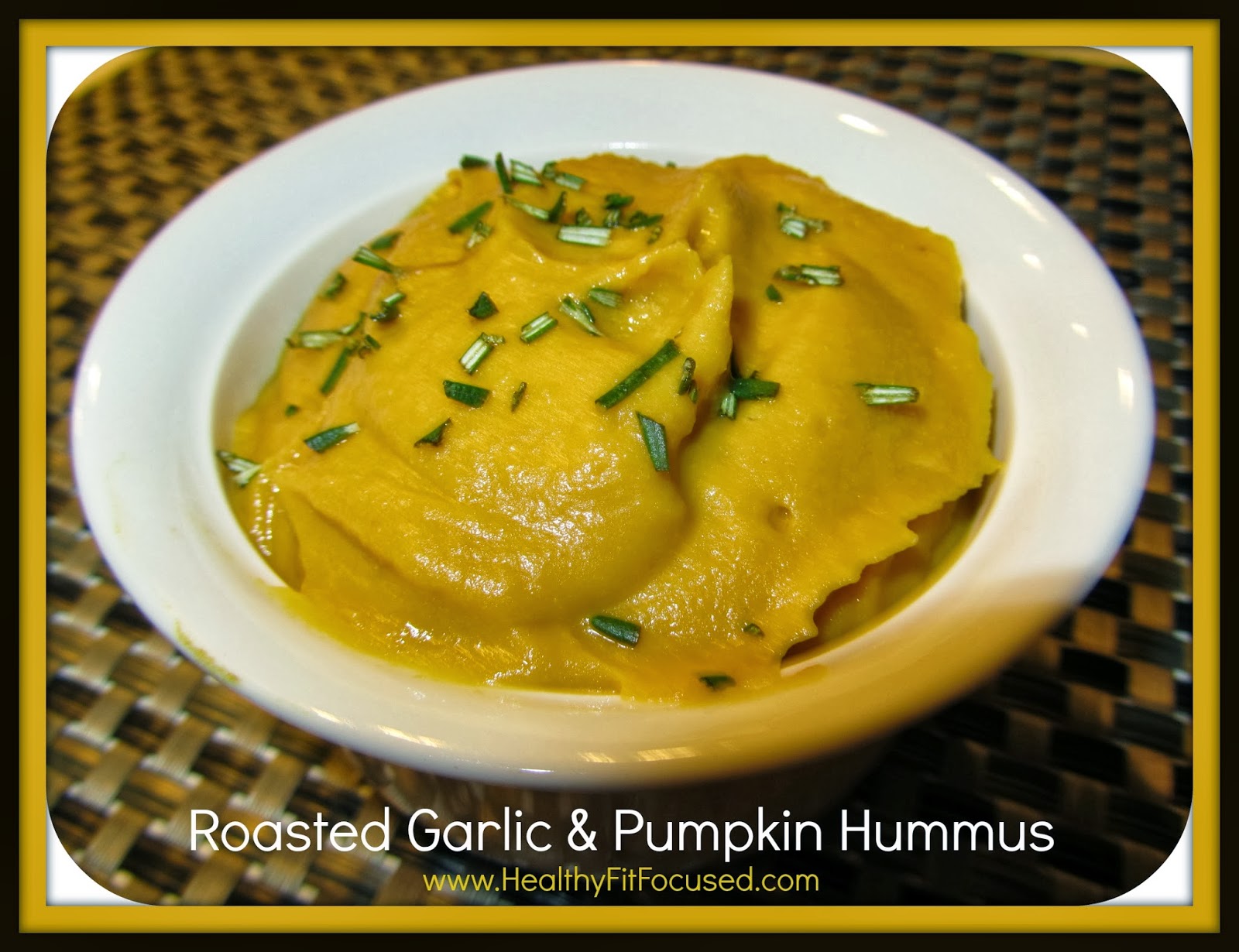 Healthy, Fit, and Focused Roasted Garlic & Garlic Pumpkin Hummus