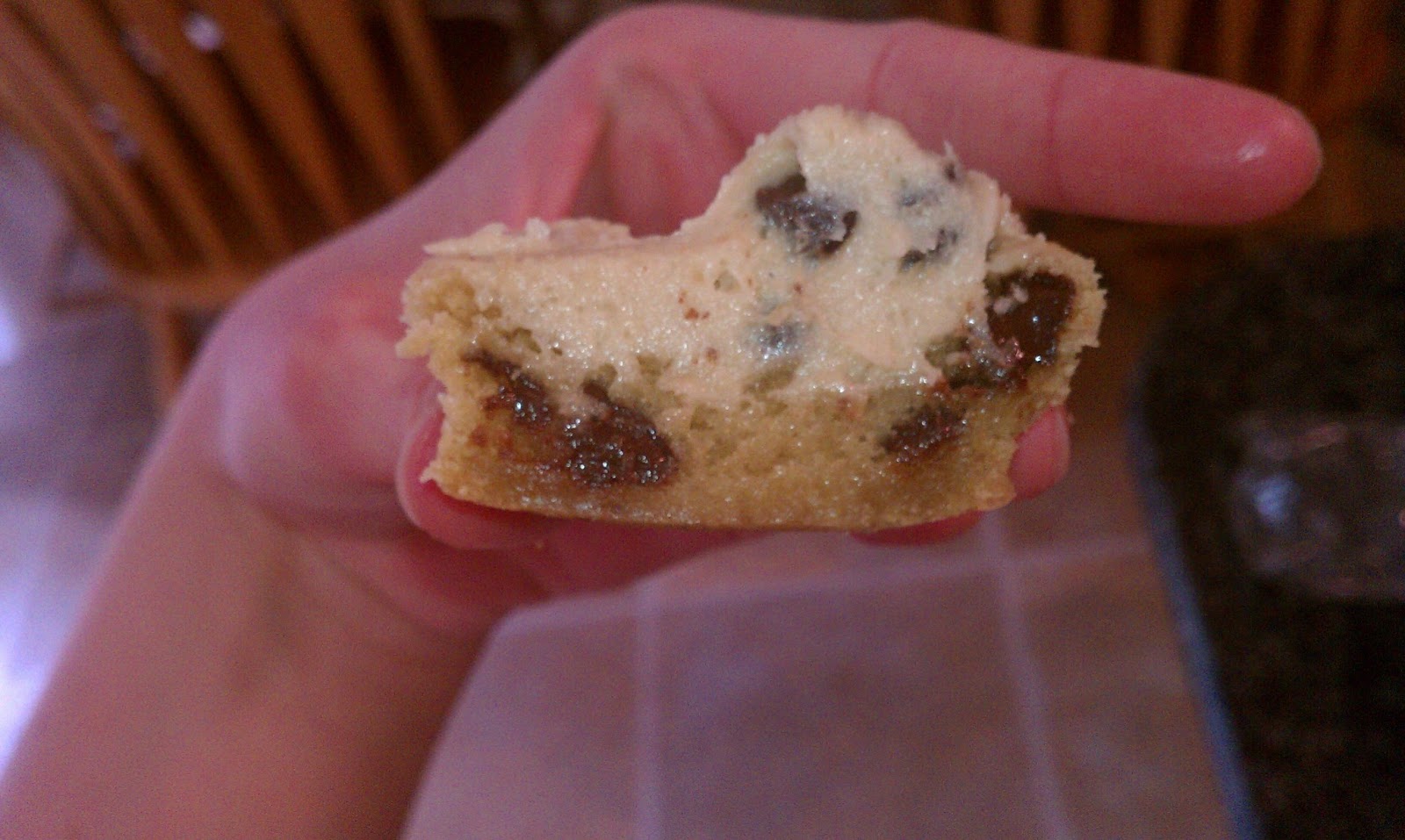 Monogram Meredith Chocolate Chip Cookie Dough Cupcakes Monogram Meredith Chocolate Chip Cookie Dough Cupcakes
