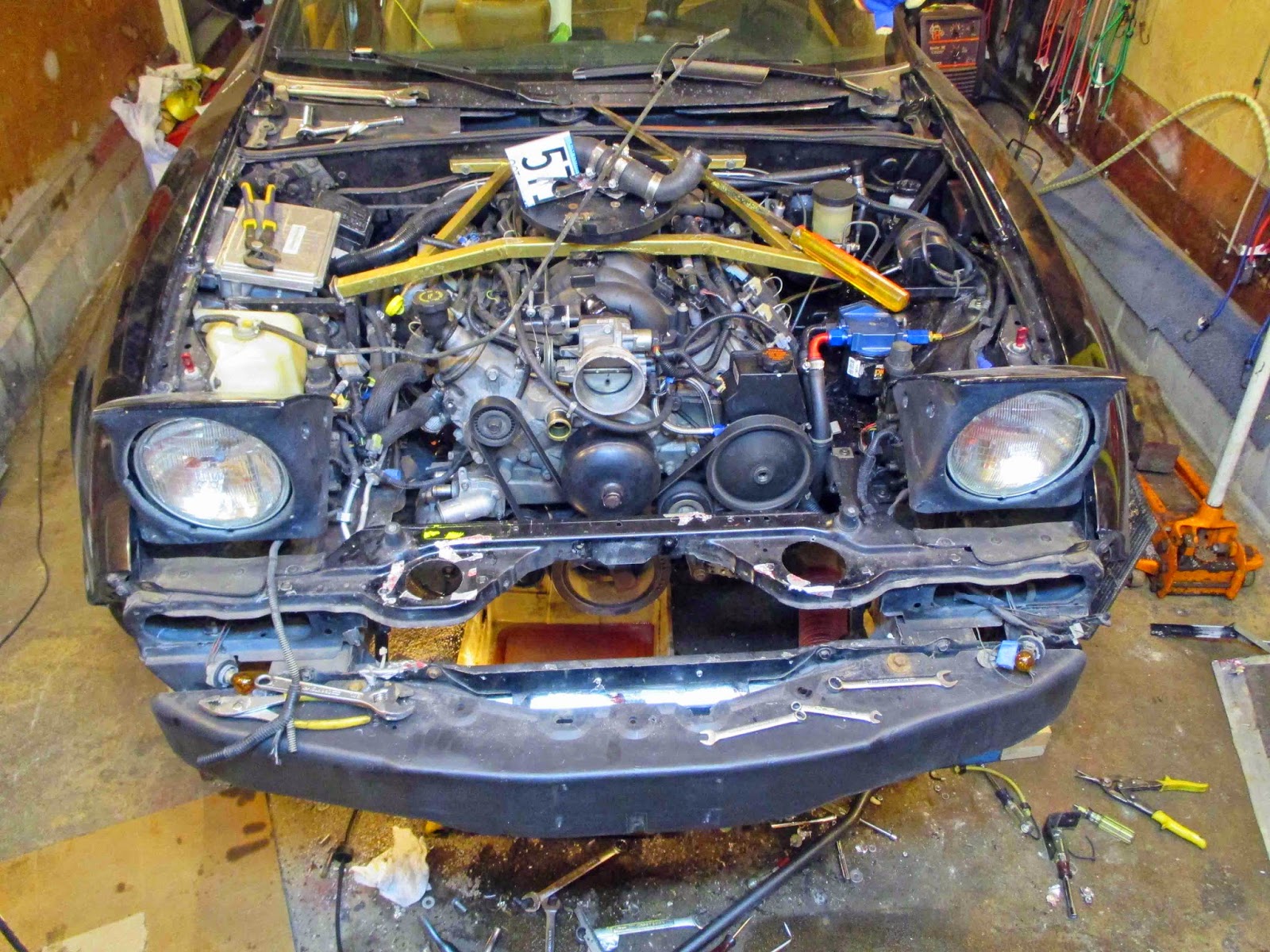 Jim and Jenna build diary, Miata LS1 Conversion V8 Miata Cooling