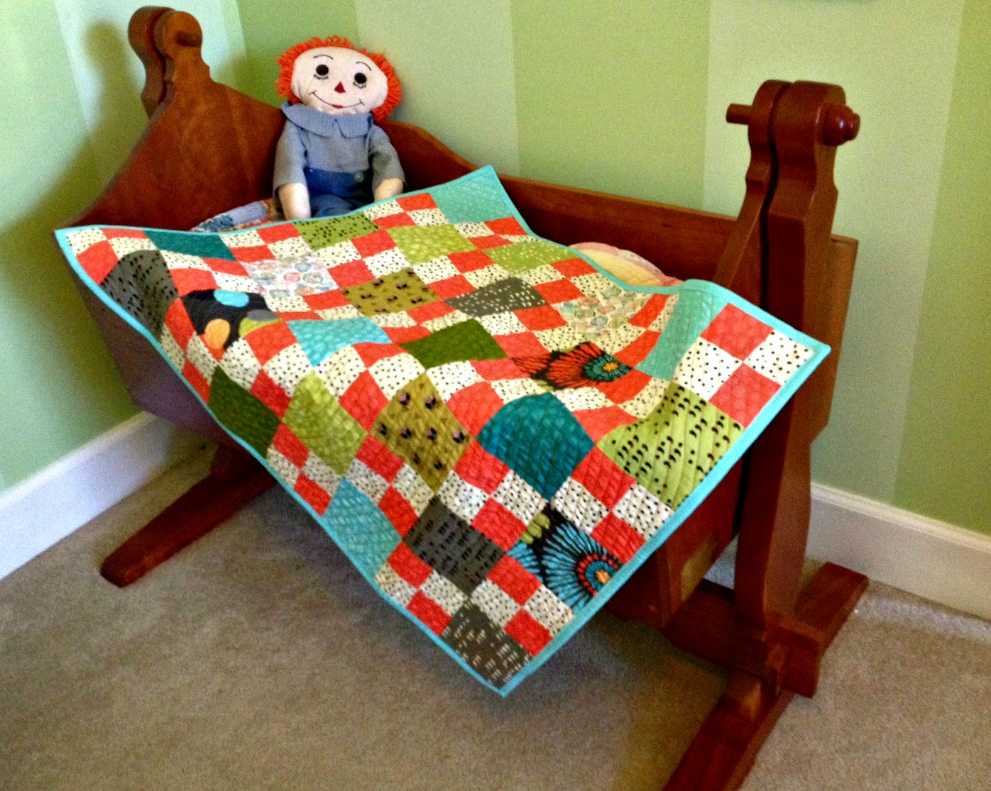 Studio Dragonfly Cradle Quilt Finished