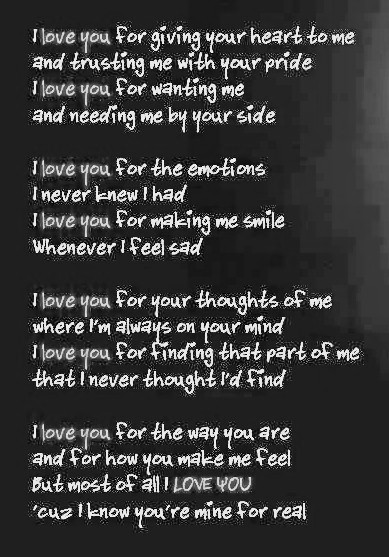 Love for her true my poem 15 Romantic