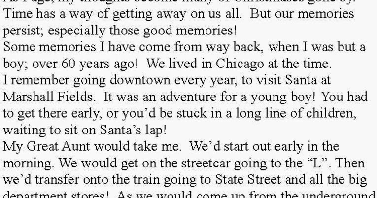 Laura's Sweet Memories: &quot;The Ghosts of Christmas Past&quot;