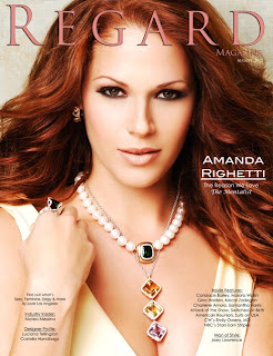 Amanda Righetti on the cover of Regard Magazine August 2012