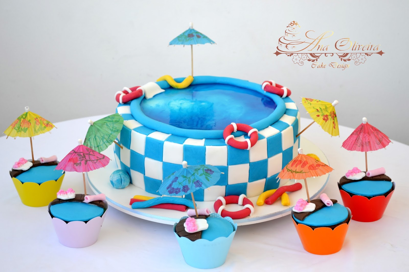 Bolos Decorados Artísticos Rio de Janeiro Bolo Piscina Verão