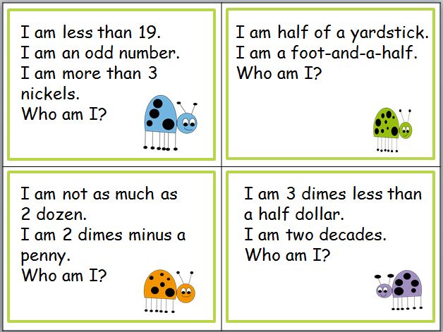 Primary Inspiration: More Riddles… A Freebie!