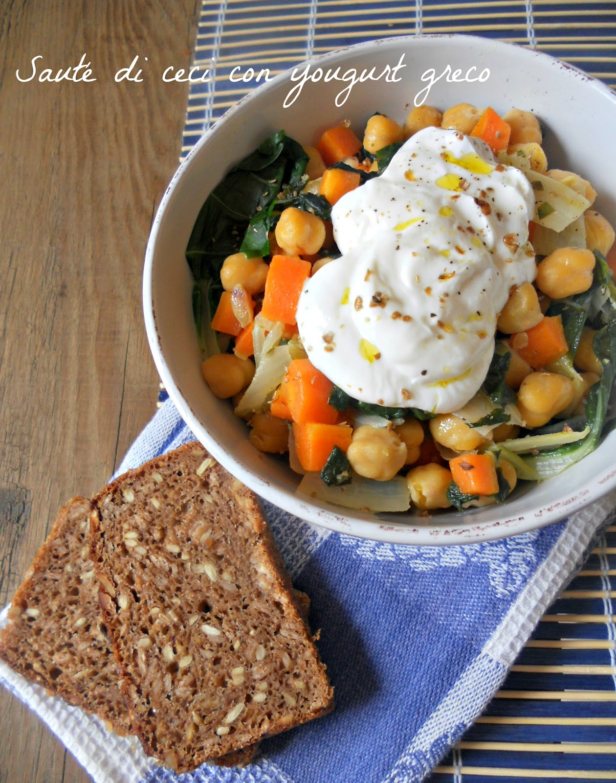 Andante con gusto Amo la semplicità Starbooks e Sauté di ceci con