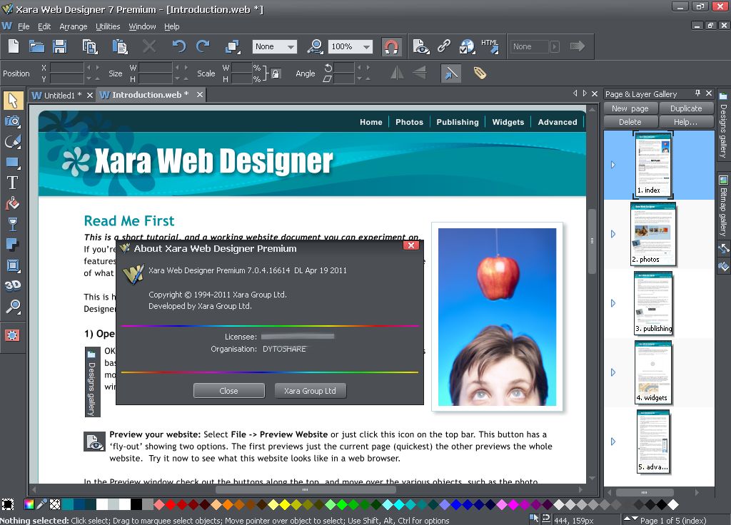 Free Xara Web Designer Templates