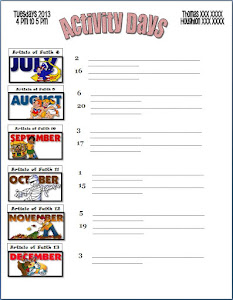 Calendar 2013 July-Dec