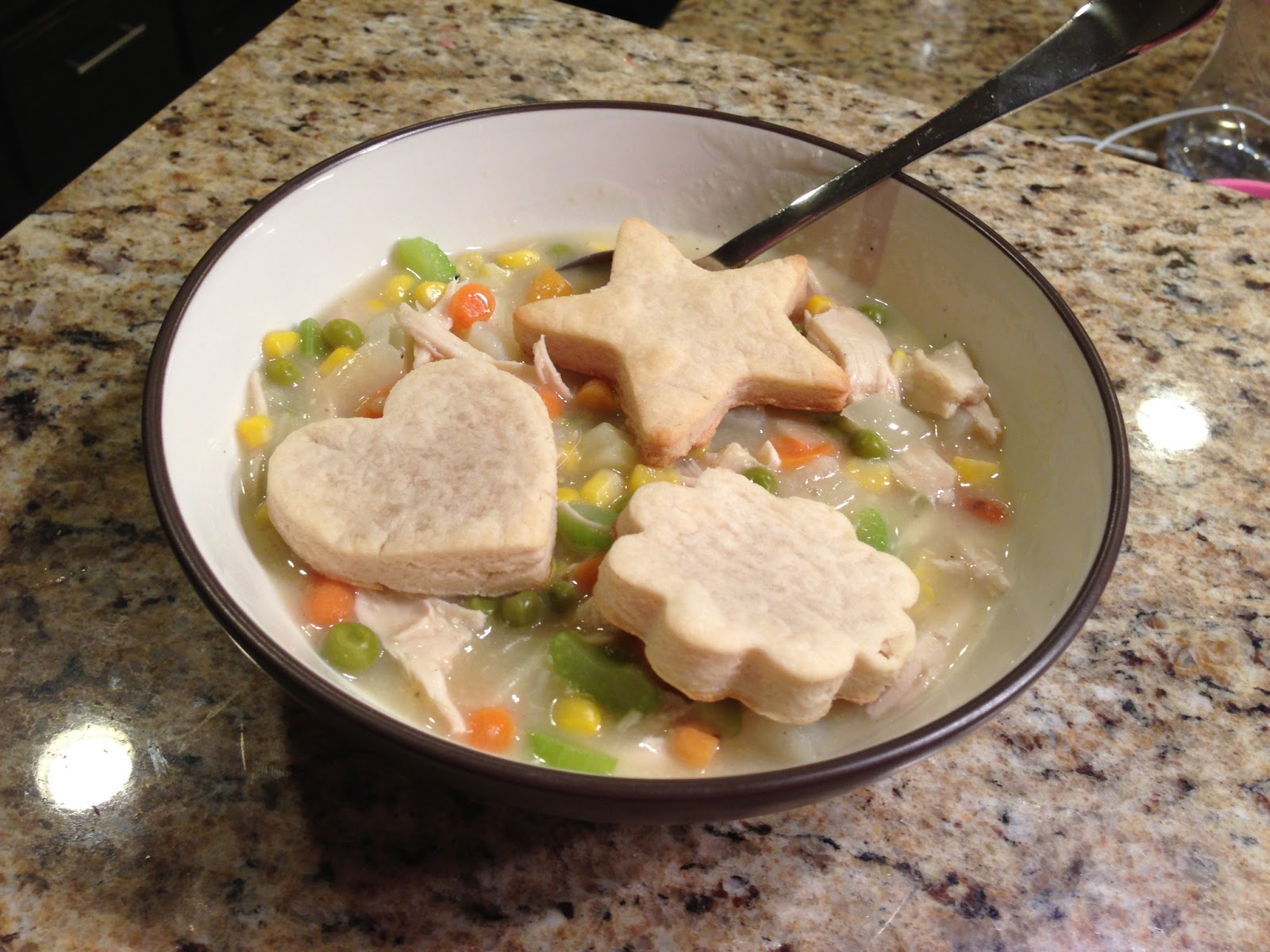 Niki Cooks for Interstitial Cystitis Chicken Potpie Soup with Homemade