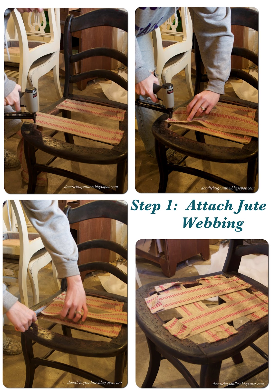 Chic on a Shoestring Decorating How to Reupholster a Chair, Guest Post