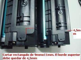 Convertir toner 35a en 85a HP imagen convertir toner 35a en 85a